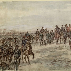 Capitulation of a Bulgarian infantry brigade with twelve guns at Ferdinandovo. Artist