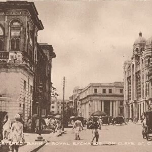 Chartered Bank & Royal Exchange on Cleve St, Calcutta, c1900