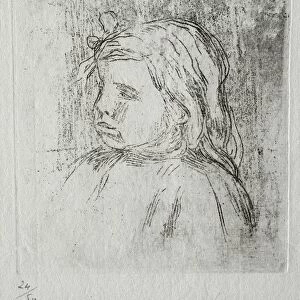 Claude Renoir, de trois-quarts a gauche, 1908. Creator: Pierre-Auguste Renoir (French