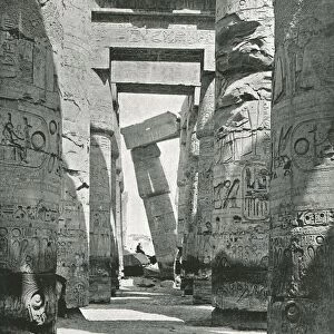 Columns of the Hypostyle Hall, Karnak, Egypt, 1895. Creator: W &s Ltd