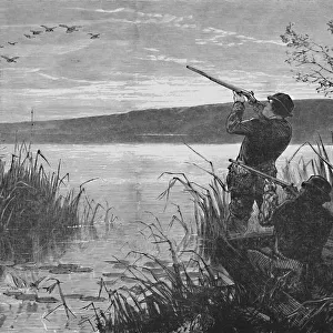 Duck-Shooting on Saratoga Lake, 1973, (1883). Artist: Matthew Somerville Morgan