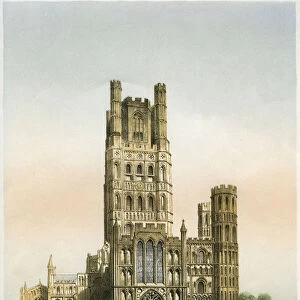 Ely Cathedral, Cambridgeshire, c1870. Artist: WL Walton