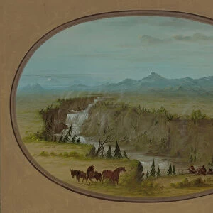 Falls of the Snake River, 1855 / 1869. Creator: George Catlin