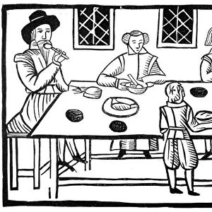 A family meal, early 17th century, (1893)
