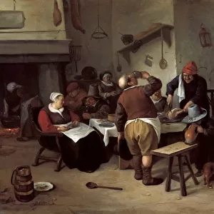 The Fat Kitchen. Artist: Steen, Jan Havicksz (1626-1679)
