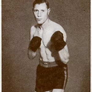 Frank Hough, British boxer, 1938