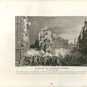 Fusillade in the Faubourg St. Antoine, 28 April 1789, 1802. Creator: Niquet, Claude (1770-1831)