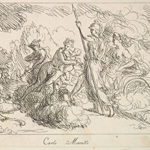 Gods and Goddesses in a Landscape, 1740-1802. Creator: Giuseppe Canale