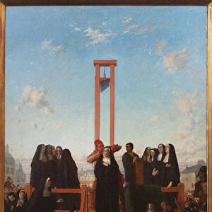 Guillotine. The Carmelites of Compiegne, First half of the 19th cent Creator: Delaroche