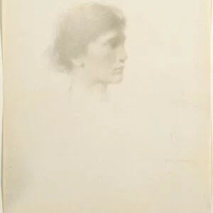 Head of a Woman, 1894 or after. Creator: Thomas Wilmer Dewing (American, 1851-1938)
