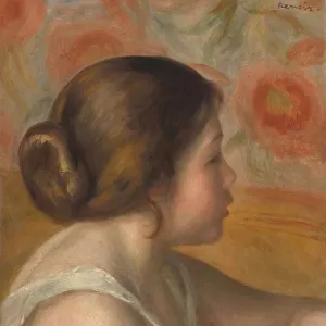 Head of a Young Girl, c. 1890. Creator: Pierre-Auguste Renoir