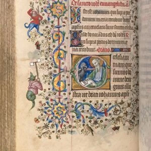 Hours of Charles the Noble, King of Navarre (1361-1425): fol. 265v, St. John the Evangelist, c