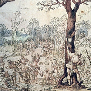The Hunting Party, 16th century. Artist: Bernaert van Orley