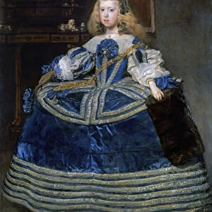 Infanta Margarita Teresa (1651-1673) in a Blue Dress, 1659. Artist: Velazquez, Diego (1599-1660)