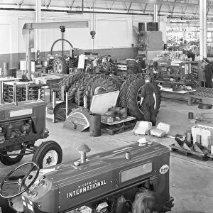 International Harvester tractor factory, Doncaster, South Yorkshire, 1966. Artist