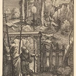 Jesus on the Mount of Olives, 1625-77. Creator: Wenceslaus Hollar