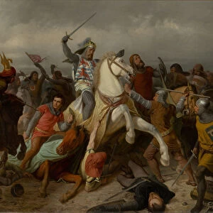 John of Bohemia in the Battle of Crecy, 1860