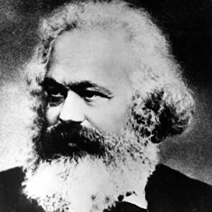 Karl Marx, German political, social and economic theorist, late 19th century