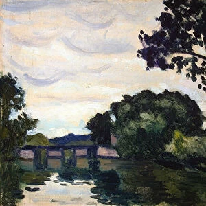 Landscape with a Bridge, c1917