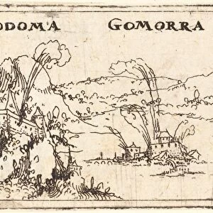 Landscape with Three Burning Cities: Sodom, Gomorrah and Tyrus