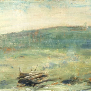 Landscape at Saint-Ouen, 1878 or 1879. Creator: Georges-Pierre Seurat
