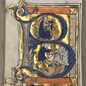 Leaves Excised from a Psalter (seven), c. 1260. Creator: Unknown