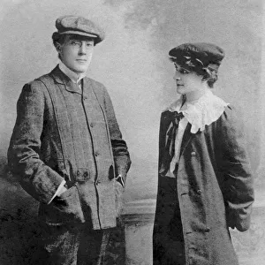 Mabel Hackney and Laurence Irving, 1907. Artist: J Beagles & Co