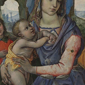 Madonna and Child with Saint Joseph and an Angel. Creator: Raffaellino del Garbo