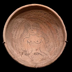 Magic bowl with an incantation text in Judeo-Aramaic and an image of the demon Lilith, 5th-6th centu