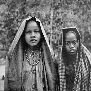 Malay girls, Sumatra, Indonesia
