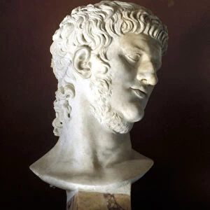Marble bust of Nero, Roman, c54. Artist: Nero