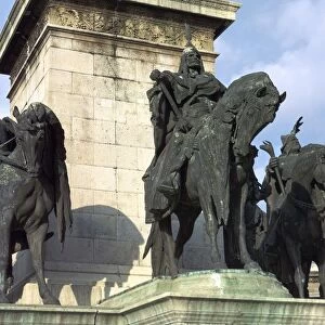 Millenary monument in Budapest, 19th century
