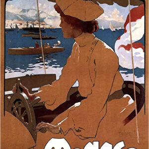 Monaco: Exposition de Canots Automobiles, 1900. Artist: Hohenstein, Adolfo (1854-1928)