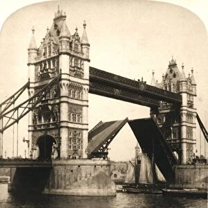 The New Tower Bridge, London, 1896. Creator: Works and Sun Sculpture Studios