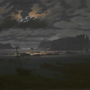 Northern Sea in the Moonlight, c. 1823. Artist: Friedrich, Caspar David (1774-1840)
