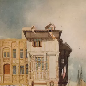 Old Houses, with Figures, c1836. Artist: John Sell Cotman