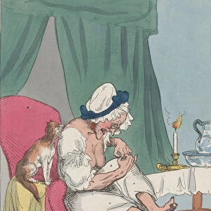 An Old Maid In Search of a Flea, September 25, 1794. September 25, 1794