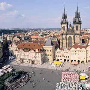 Old Town Square and Tyn Church, Prague, Czech Rebublic