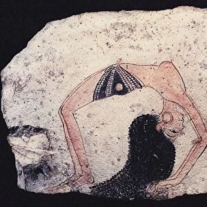 Ostracon with Dancing girl, ca 1200 BC. Artist: Ancient Egypt