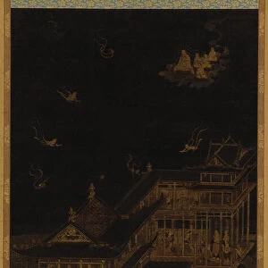 Paradise of Amida Buddha (Amitabha), Heian period, 794-1185. Creator: Kasuga Kaishi