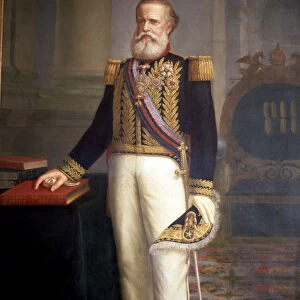 Pedro II (1825-1891), Emperor of Brazil, oil, 1834