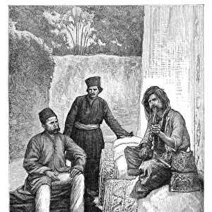 Persian men, 1895. Artist: Charles Barbant
