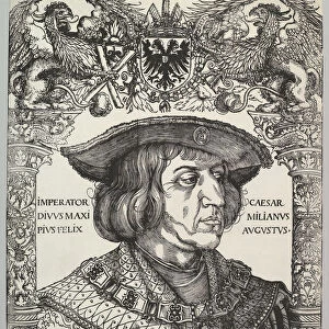 Portrait of Emperor Maximilian I, 1519. Creator: Hans Weiditz