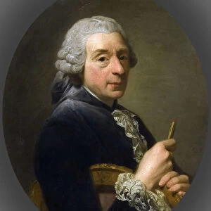 Portrait of Francois Boucher (1703-1770). Artist: Roslin, Alexander (1718-1793)