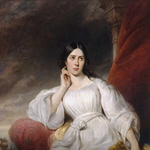 Portrait of the opera singer Maria Malibran-Garcia (1808-1836), as Desdemona, 1830