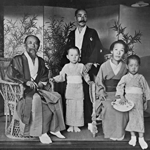 Prince and Princess Ito of Japan and their family, 1909. Artist: Herbert Ponting