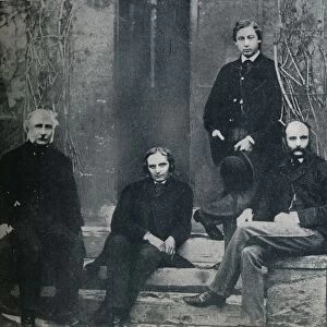 The Prince of Wales and his tutors at Oxford University, c1860 (1910)
