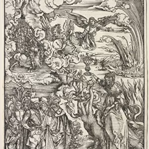 Revelation of St. John: The Woman of Babylon, 1511. Creator: Albrecht Dürer (German