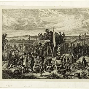 A Royalist Encampment, n. d. Creator: Charles Emile Jacque