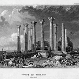 The Ruins of Djerash, Syria, 19th century. Artist: Gest